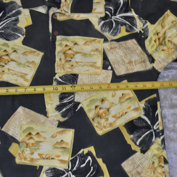 TOMMY BAHAMA HAWAIIAN FLOWER & ISLAND POLO - Picture 7 of 8
